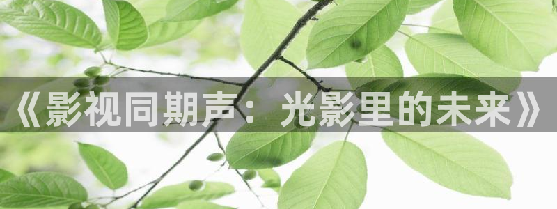 樱桃 视频下载：《影视同期声：光影里的未来》